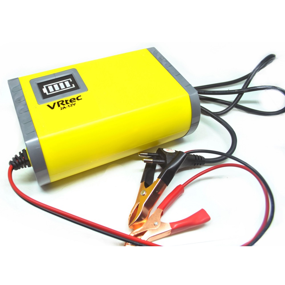 Charger Aki Portable 12V-2A Motor dan Mobil VRtec