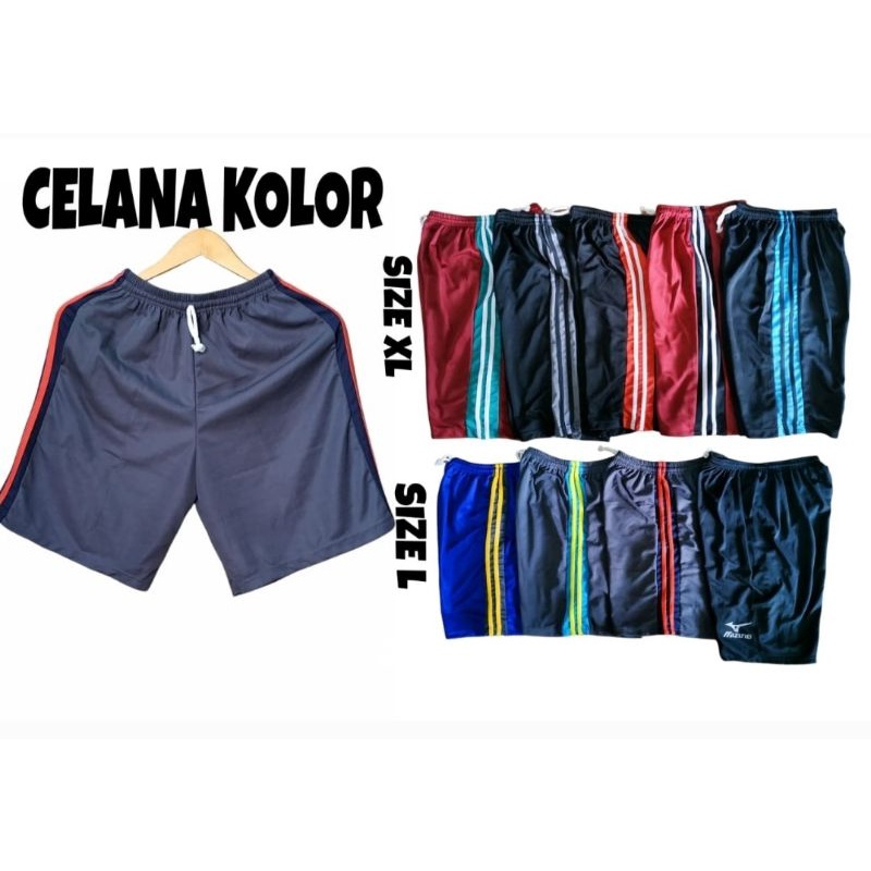 celana kolor pendek pria / celana pendek / celana kolor