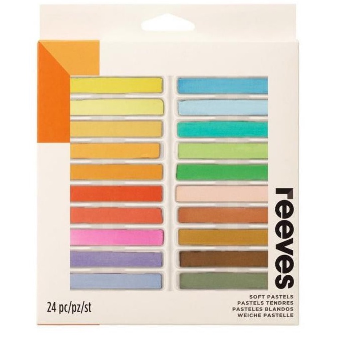 Gramedia Banjarmasin - Reeves 24 Soft Pastel Set New