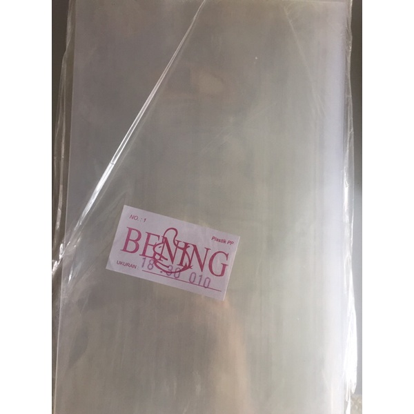 Plastik PP 18 x 30 tebal 010