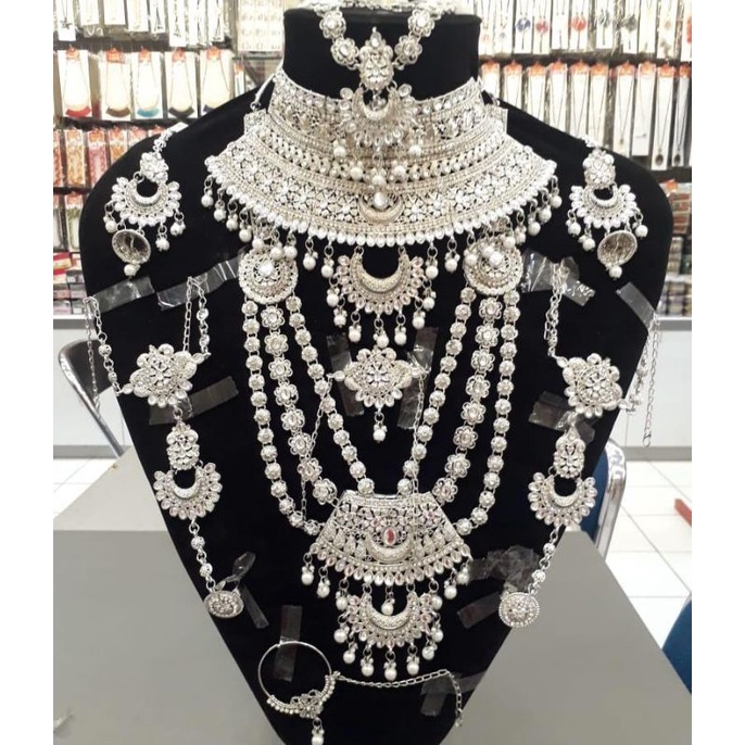 kalung bridal India set komplit penganten.