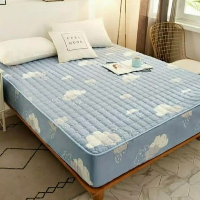 SPREI WATERPROOF MOTIF KARAKTER / SPREI ANTI OMPOL-Awan