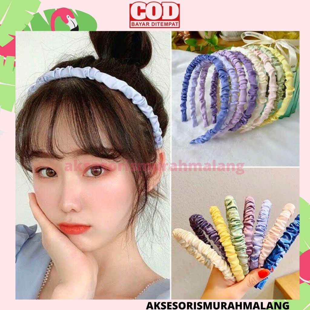 BANDO RAMBUT KOREA / BANDO SCRUNCHIE KOREA / BANDO KERUT / BANDANA SCRUNCHIE KERUT / BANDANA RAMBUT 
