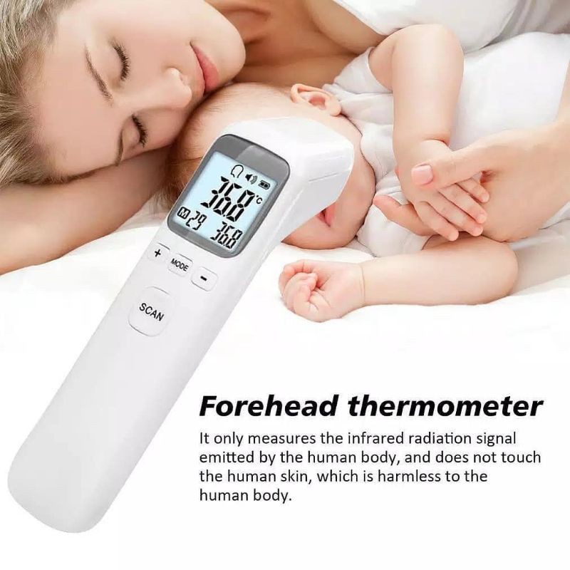 Forehead Thermometer Termometer Tembak Digital + Laser Pointer