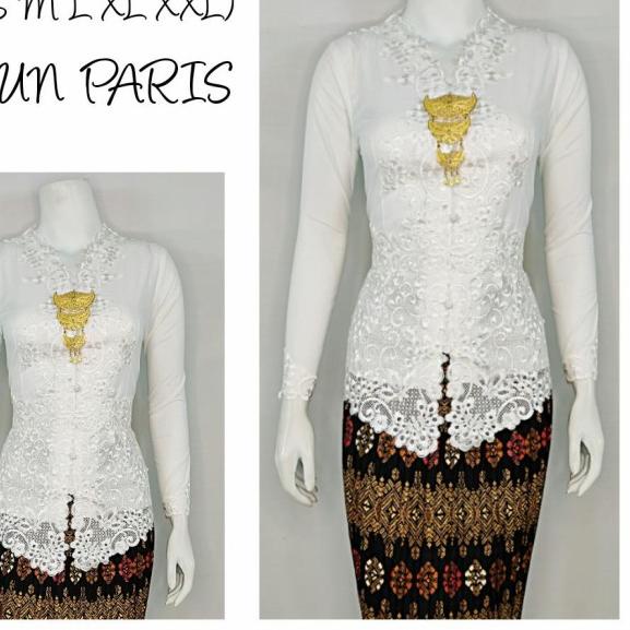 ➷ 9187 Indah Kebaya Modern Encim Kutubaru Bali Murah Batik Bordir Brokat ☄