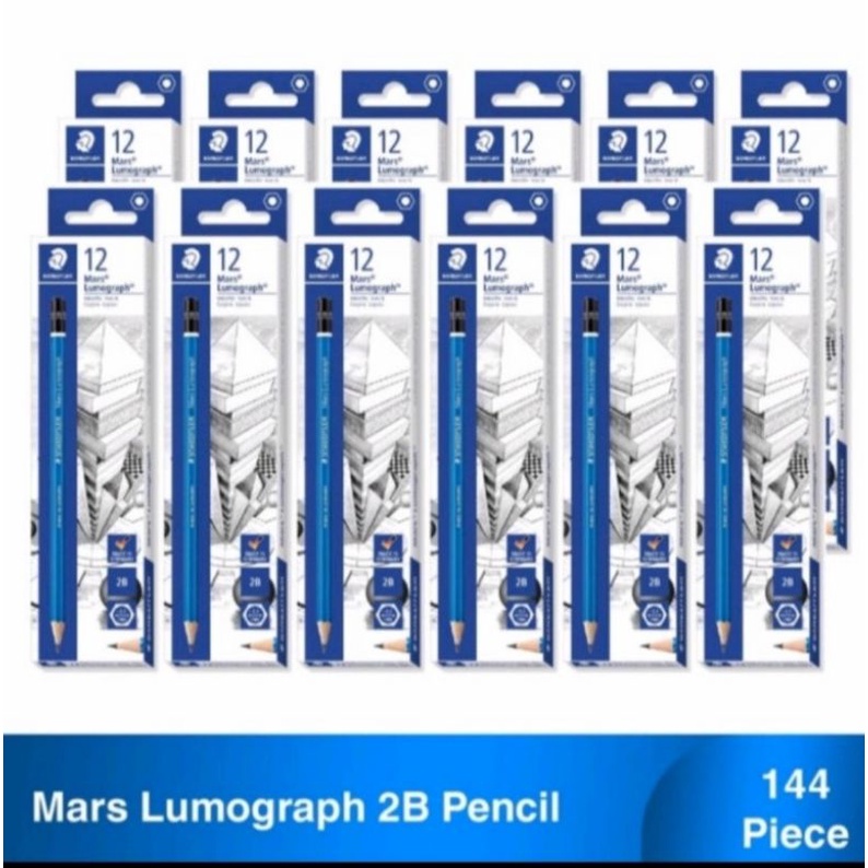 

PENSIL 2B STAEDTLER LUMOGRAPH ISI 12PCS ORIGINAL GARANSI
