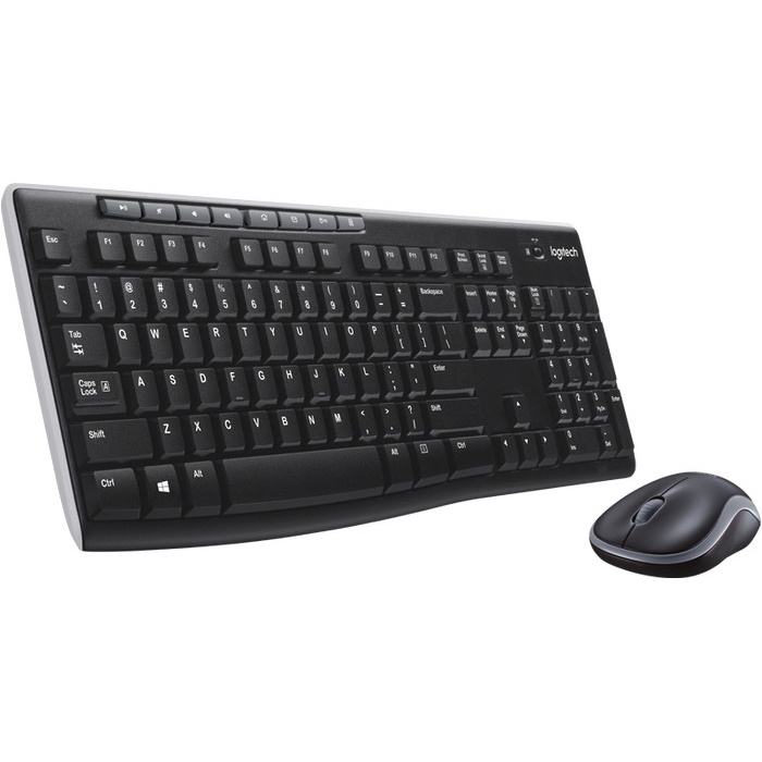 Keyboard + Mouse Logitech Wireless MK270R Combo Wireless Compact RESMI