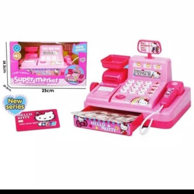  MAINAN  KASIR  KASIRAN  HELLO KITTY CASH REGISTER Shopee  