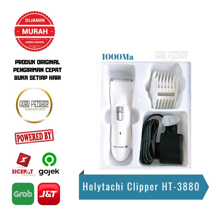 Holytachi Pet Hair Clipper HT-3880 / Mesin Cukur Bulu Anjing Kucing