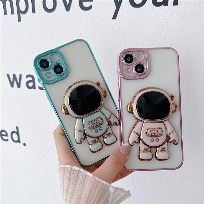 Casing Silikon Iphone 7 8 Plus X XS XR XSMAX 11 12 13 Pro Max Motif spaceman