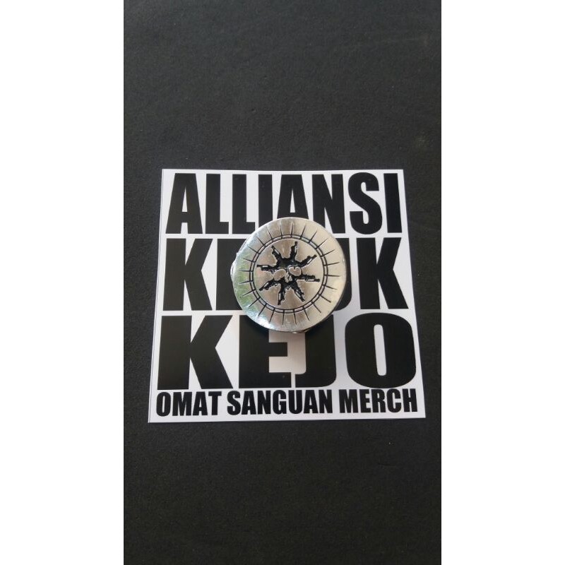 ENAMEL PIN BURGERKILL"BEGUNDAL HELLCLUB MERCHANDISE"