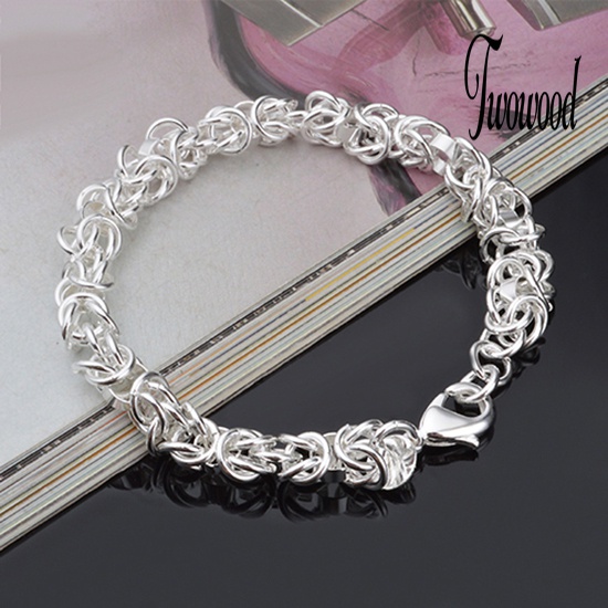 Gelang Rantai Bahan Sterling Silver 925 Untuk Wanita