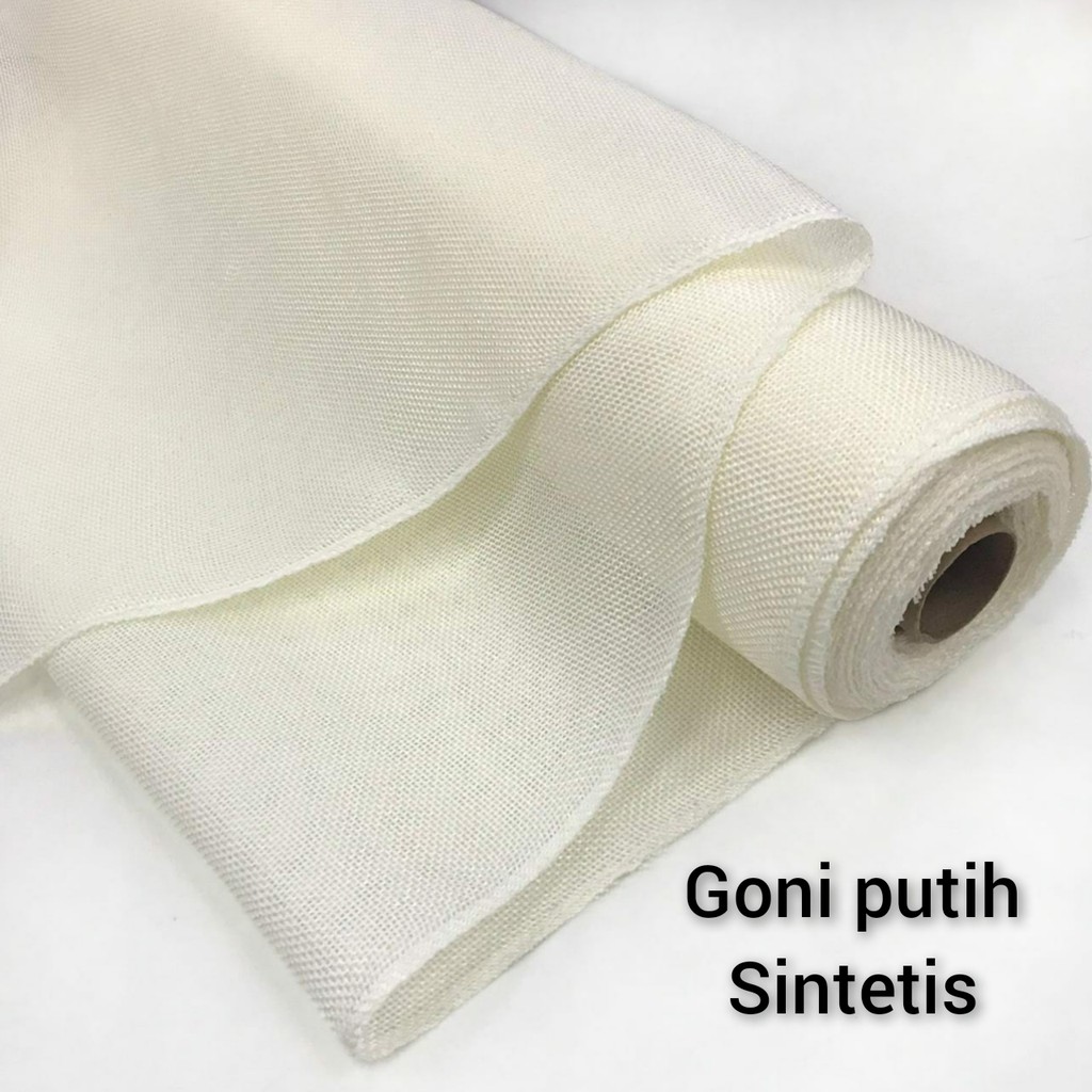 10 YARD - 48CM  KAIN GONI HALUS | KAIN GONI SINTETIS BAHAN LEMAS | BAHAN MAHAR &amp; CRAFT