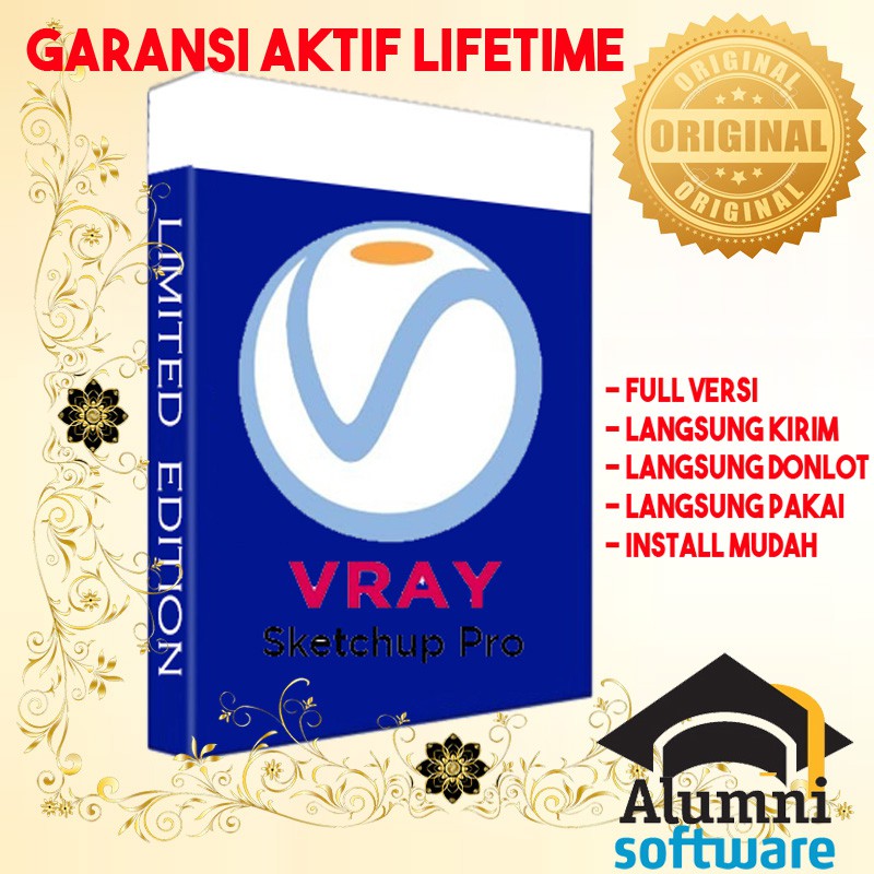 [FULL VERSION] Vray V-Ray SketchUp 2015-2019 GARANSI AKTIVASI