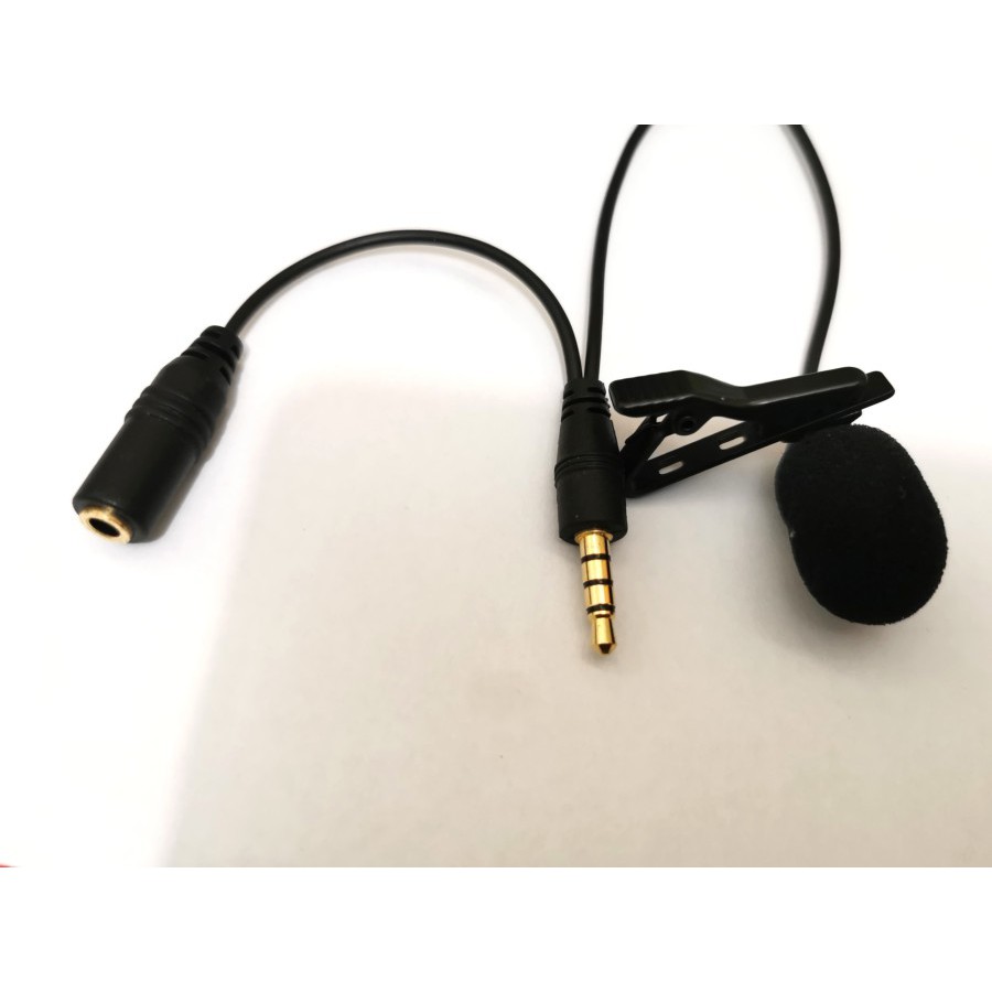 NA - 2 in 1 Split Clip On Mic Jack 3,5mm - Mic Kabel 150cm Rh11