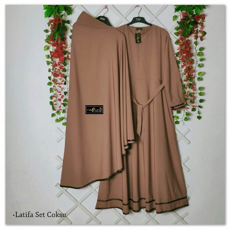 Gamis Latifa Rizquna Hijab size M L