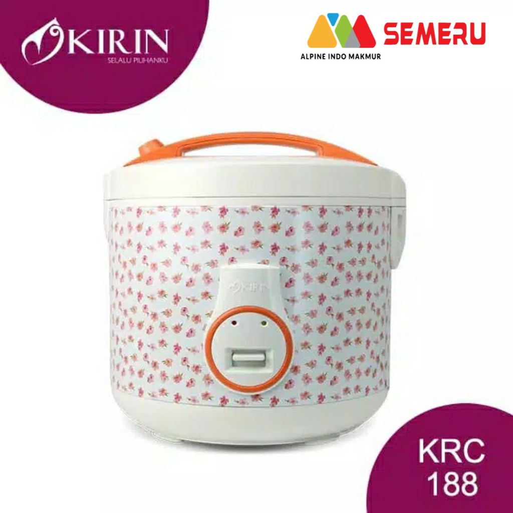 KIRIN Rice Cooker 3 Liter KRC-188 WH