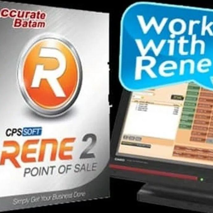 Software Program Aplikasi Kasir RENE POS 2 plus ACCURATE 4