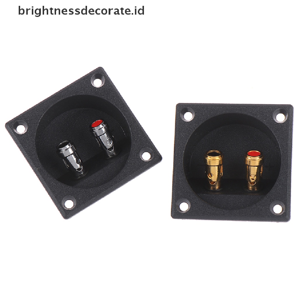 1 Pc Konektor Terminal Kotak Speaker Stereo Subwoofer Bentuk Cangkir Bulat 50mm Untuk Mobil