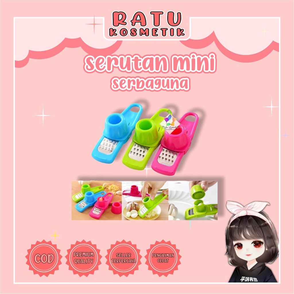 ❤ RATU ❤ Alat Pencacah Pemarut Bawang Mini Onion Slicer Alat Potong Perajang Penghalus Parutan