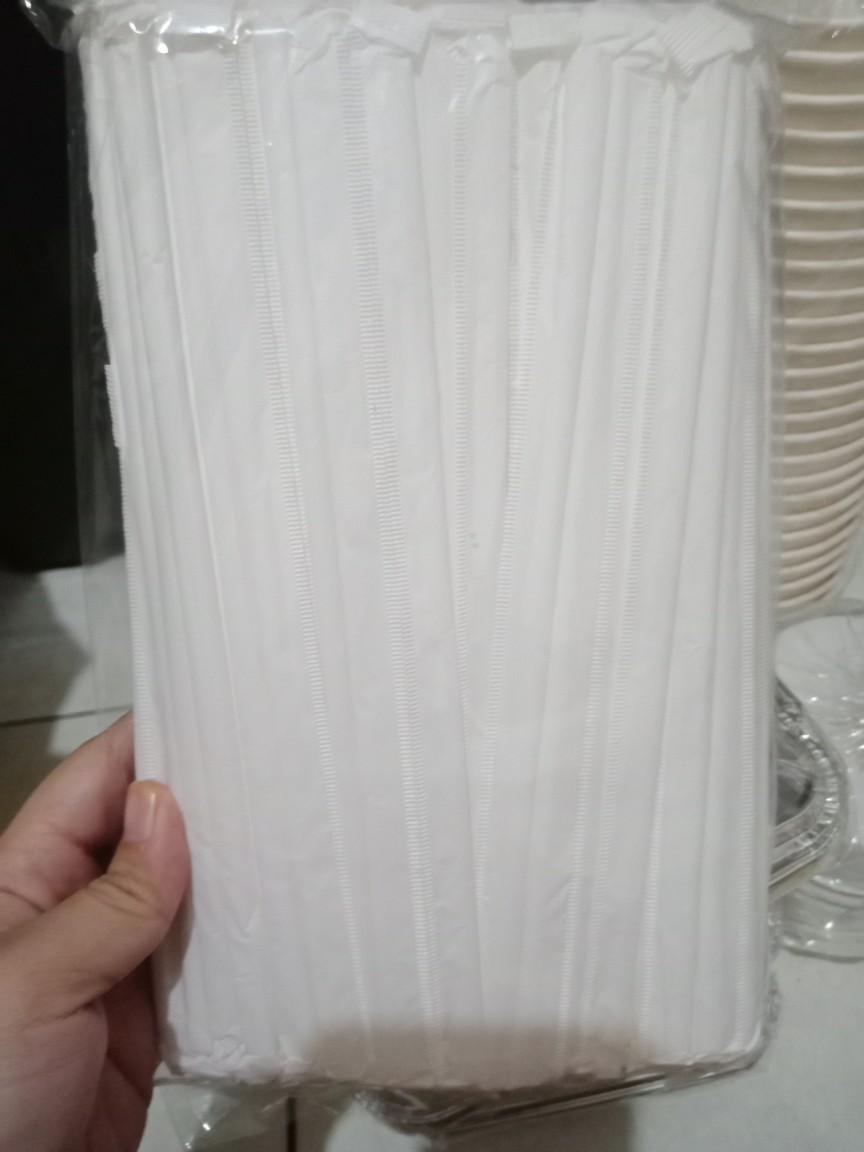 Sedotan Steril Kecil Putih ( 100 Pcs )