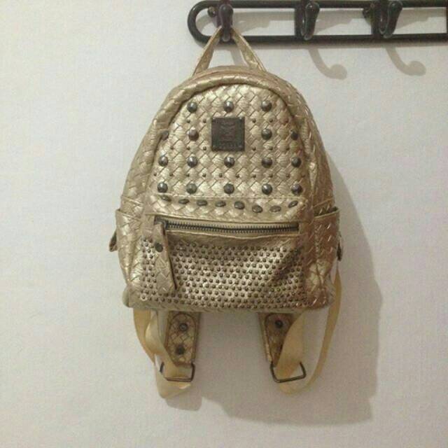 Mini Ransel Gold Mcm