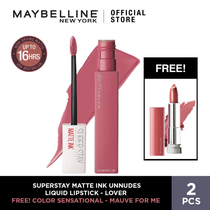 Maybelline Superstay Matte Ink Unnudes Liquid Matte Lipstick Lover