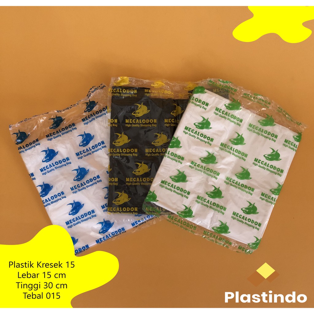 Kantong Plastik KRESEK 15x30 cm isi 30 lembar Tebal 015 | Kresek hitam | Kresek Bening | Kresek Puti