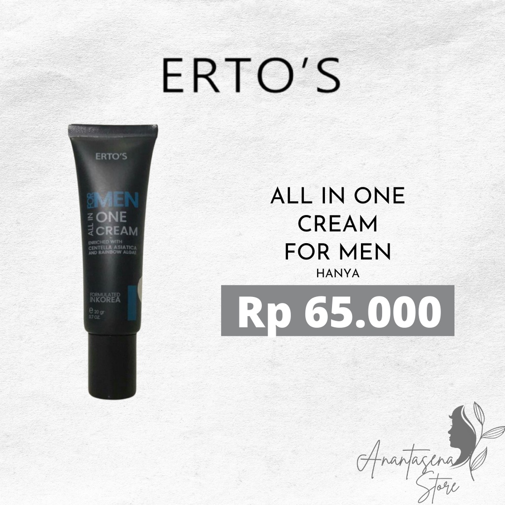 ERTO'S ALL IN ONE CREAM FOR MEN/KRIM PEMUTIH WAJAH PRIA ERTOS