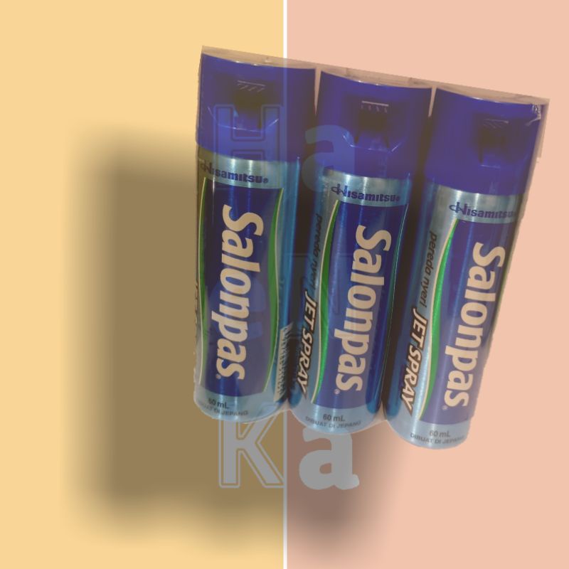 salonpas jet spray 60 ml | pereda nyeri terkilir keseleo memar painkiller | original
