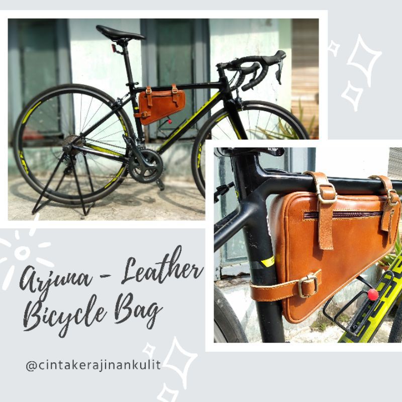 Arjuna - Tas Kulit untuk Sepeda MTB/ Leather Bicycle Bag