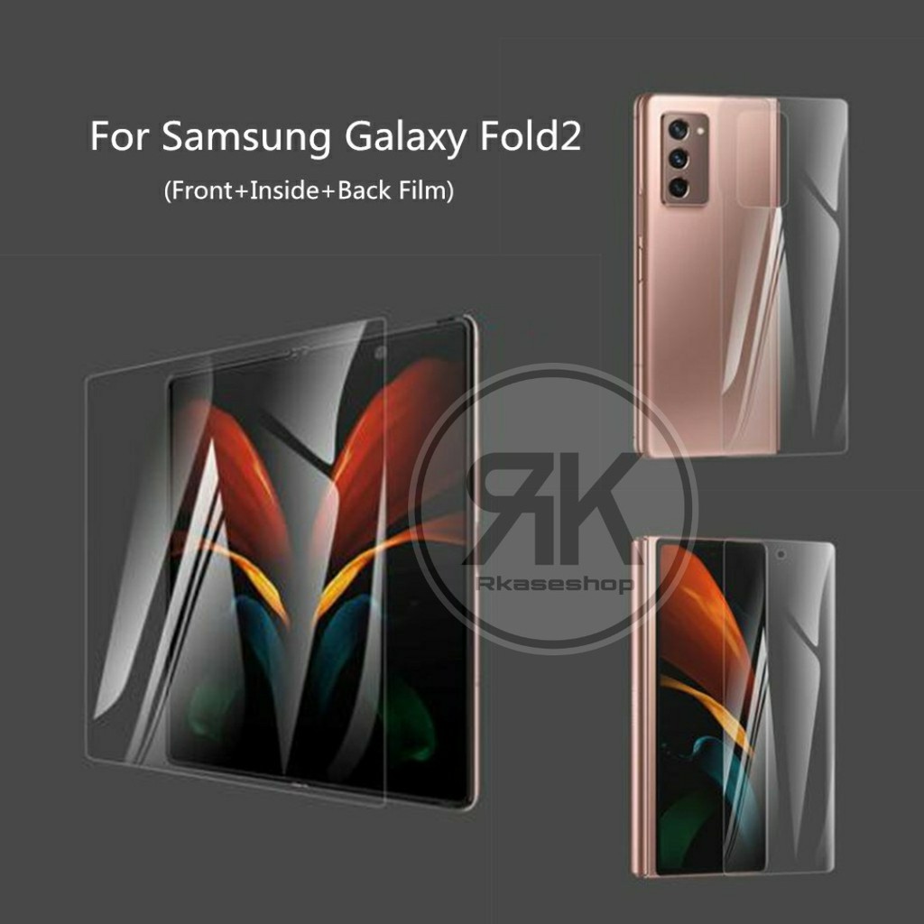 SCREEN GUARD Hydrogel anti gores Samsung Galaxy Z FOLD 2 3 4 1 Z FLIP 3 4 FULL SET Hinge