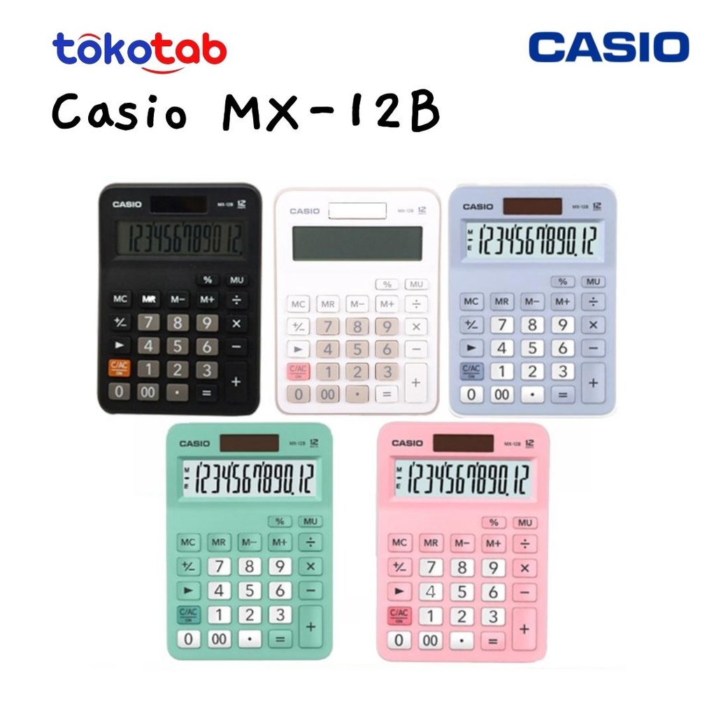 

Tokotab - Kalkulator Casio Desktop MX12B Calculator Meja Kantor Dagang MX12 B