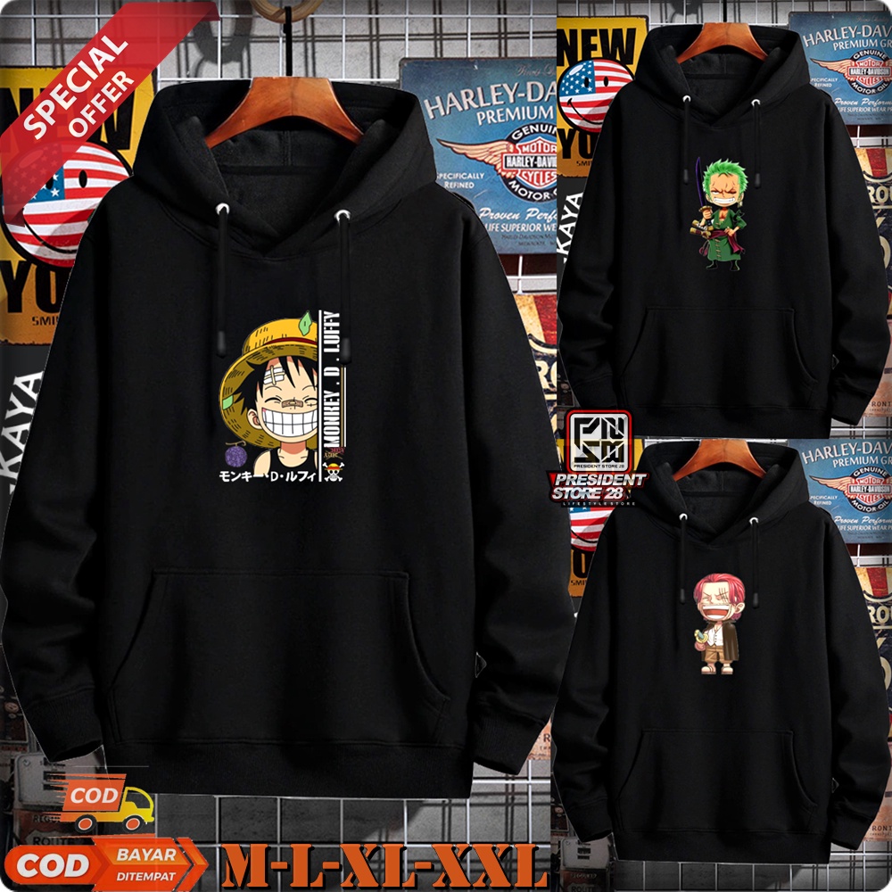 JUMPER ONE PIECE / HOODIE PRIA / HOODIE WANITA / HOODIE ANIME ONE PIECE / HOODIE UNISEX / HOODIE JUMPER ANIME ONE PIECE PRIA