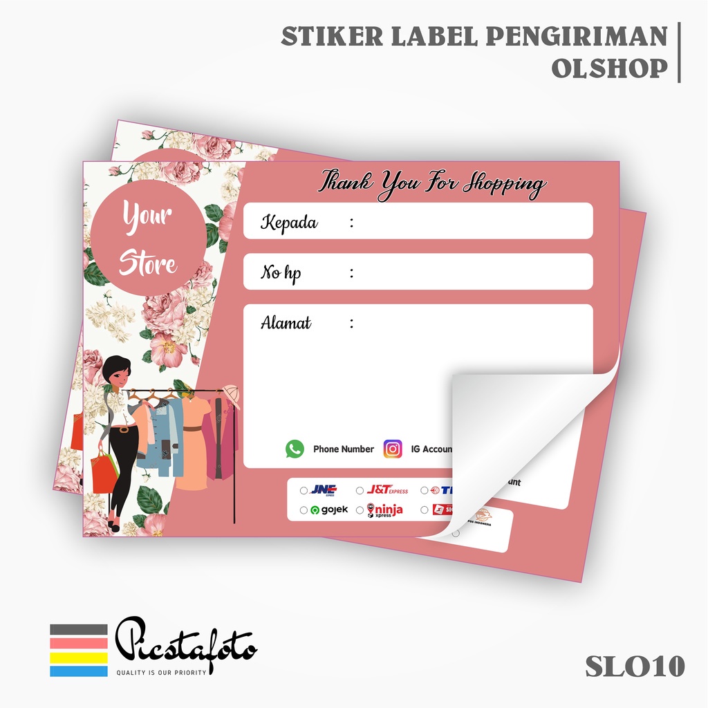 

Stiker Label Pengiriman Paket Online Shop Olshop - SLO10