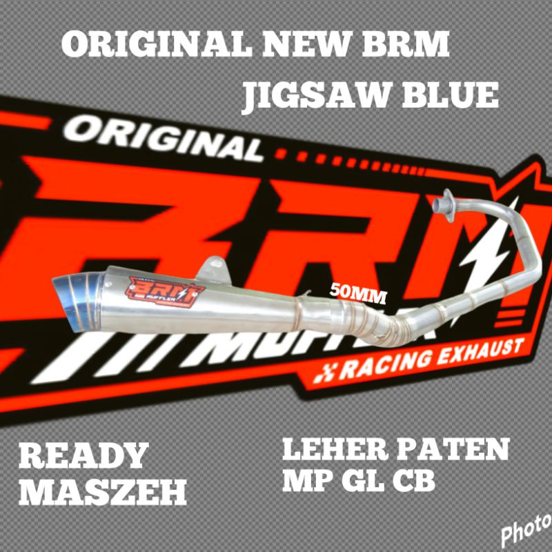 Knalpot Racing MEGAPRO GL PRO CB HEREX JIGSAW BLUE