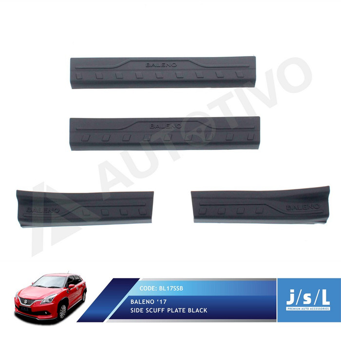 Sillplate Sill plate Samping Suzuki Baleno Hatchback Hitam