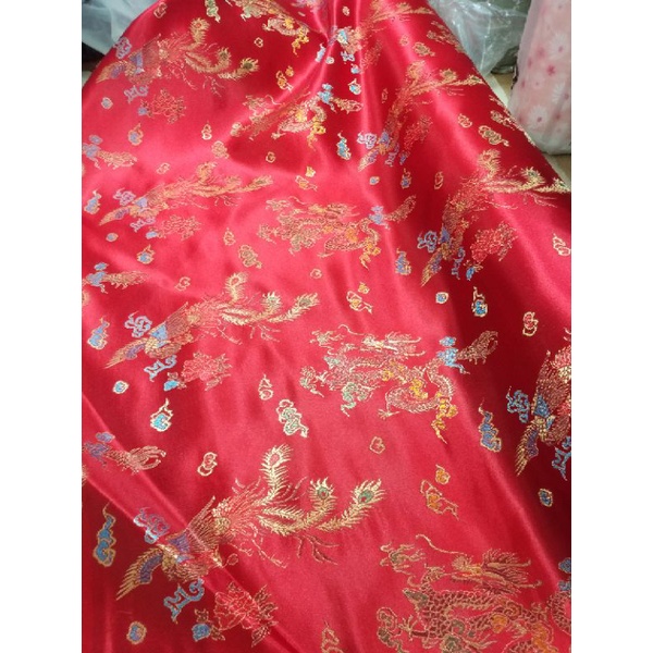 Bahan cheongsam meteran/kain congsam/baju imlek