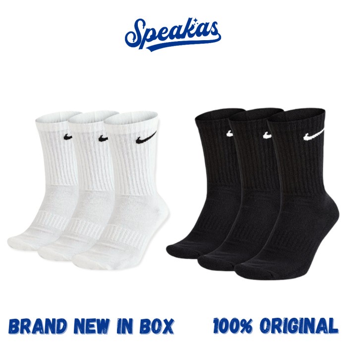 Nike Everyday Lightweight Crew Socks ( Kaos Kaki Nike) Original BNIP