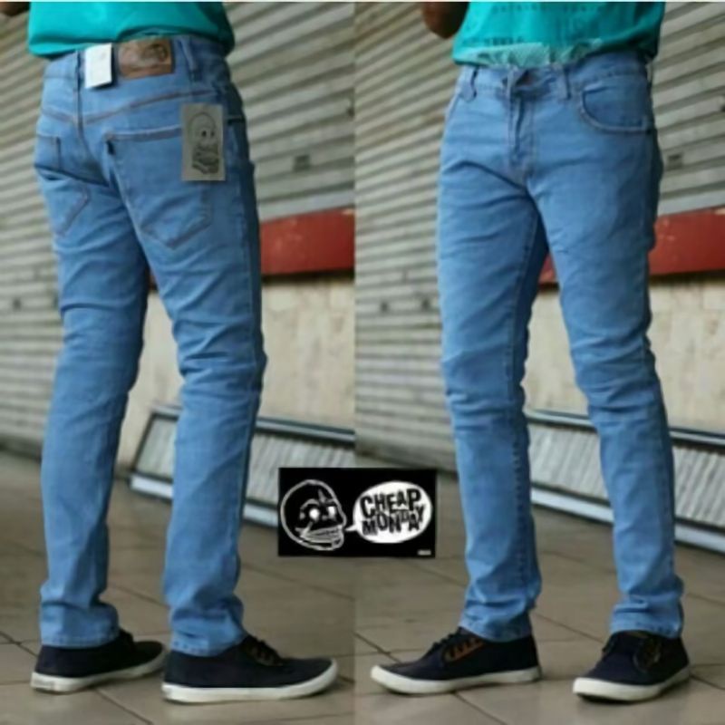 [HARGA PROMO!!] CELANA JEANS PANJANG PENSIL SLIMFIT PUTIH Skinny Jeans / Celana Putih Pria Murah