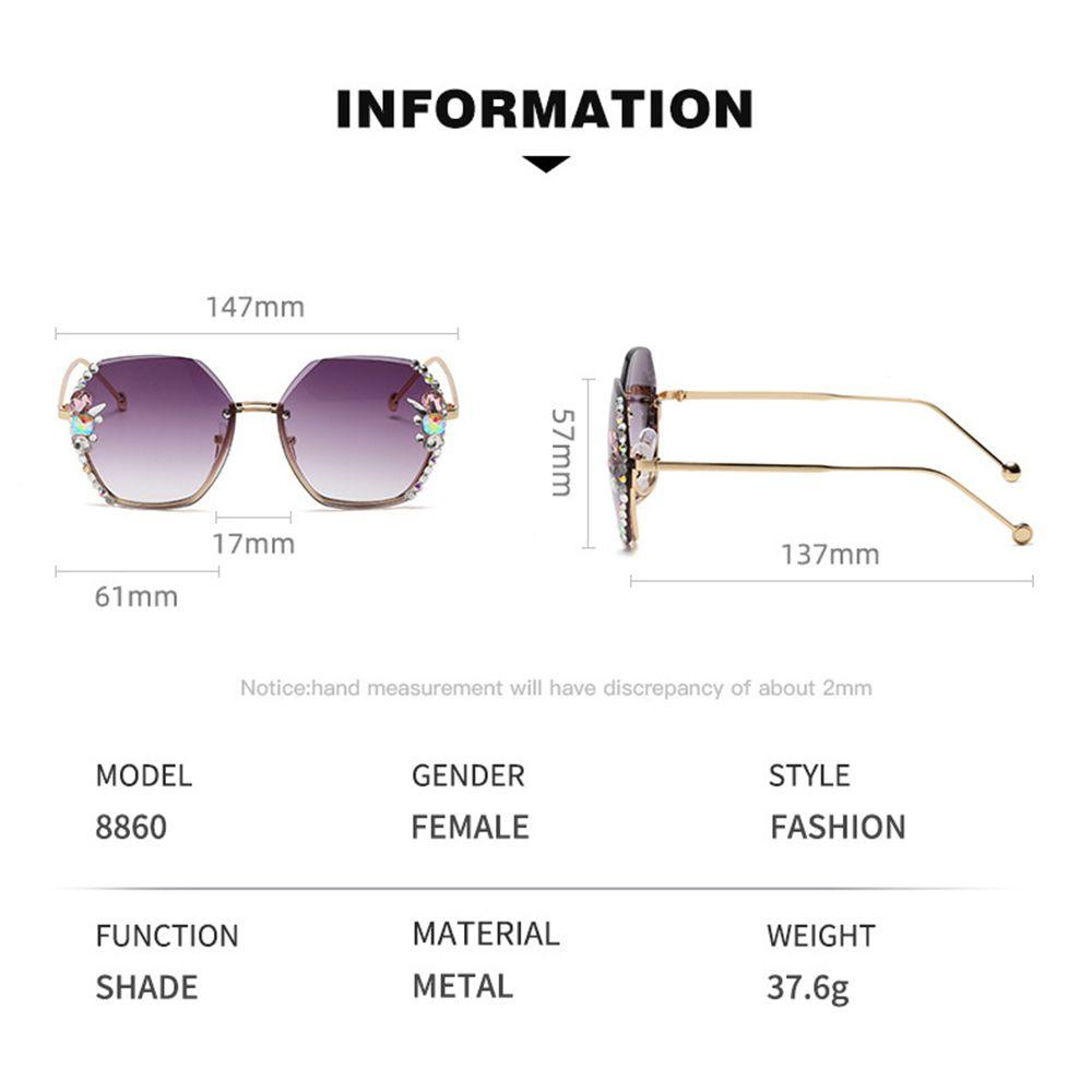 R-flower Rhinestone Sunglasses New Fashion UV400 Female Eyewear Women Sun Glasses