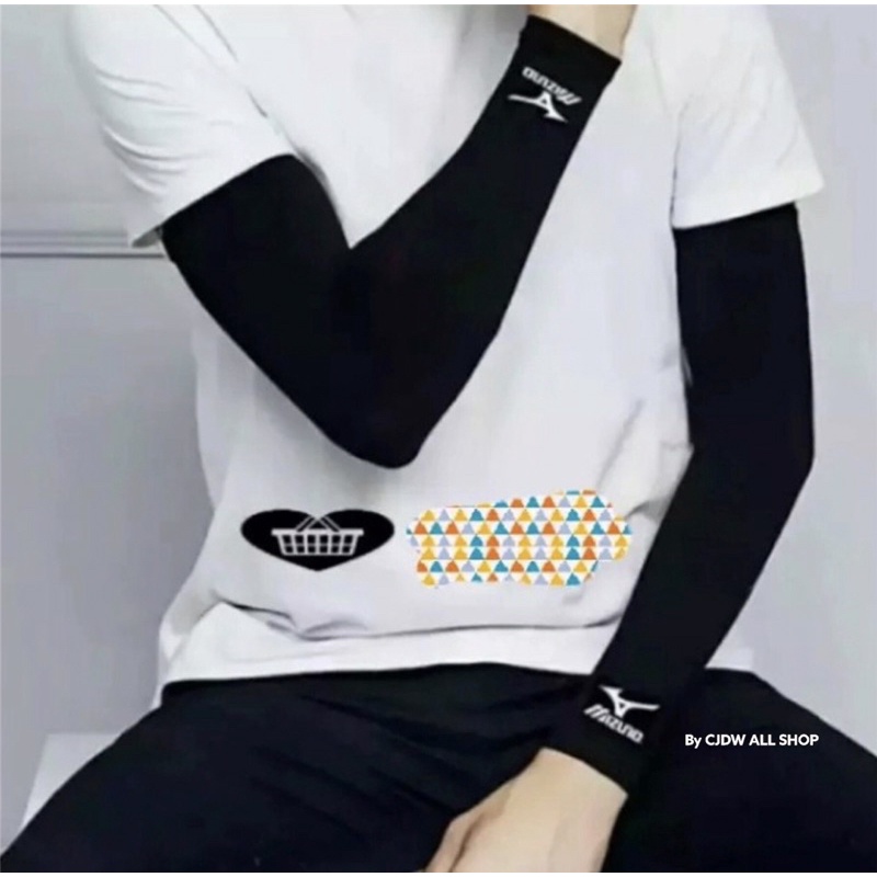 manset tangan pria wanita - manset tangan hitam-1