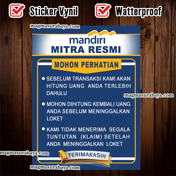 

Stiker Mitra Mandiri - magma surabaya label