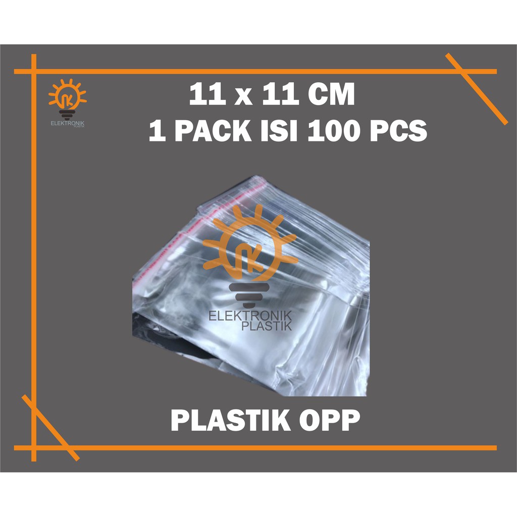 

Plastik OPP 11 X 11 Kemasan Makanan / Kue (ada perekat)
