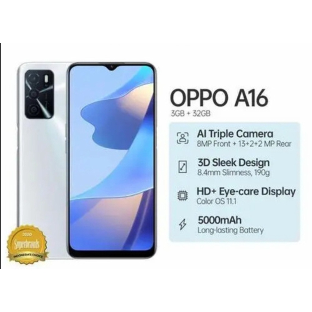 Oppo A16 Ram 3+32GB