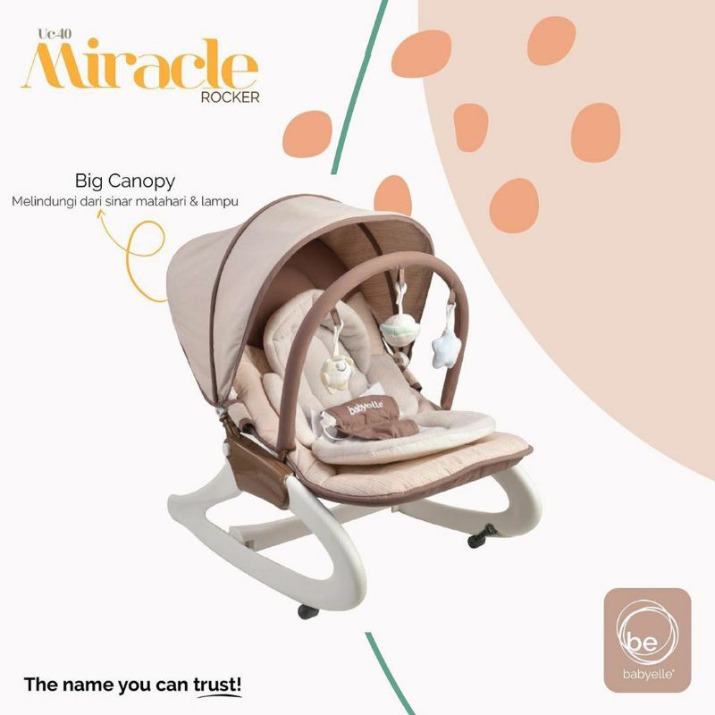 Ayunan Bayi Bouncer Baby Bouncher Bayi Baby Rocker Babyelle UC40 Miracle