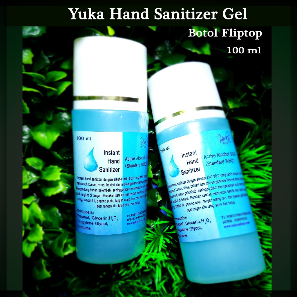 (Gelnya Lebih Kental) Hand Sanitizer Gel 80% Yuka 100ml dan 500ml