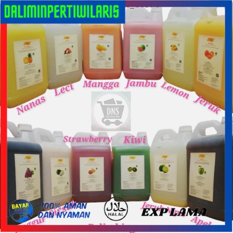 

( BISA COD ) Toza Jus / Juice 5 Liter (12 Varian Rasa) TERUJI [Kode 1|Kode 2|Kode 3|Kode 4|Kode