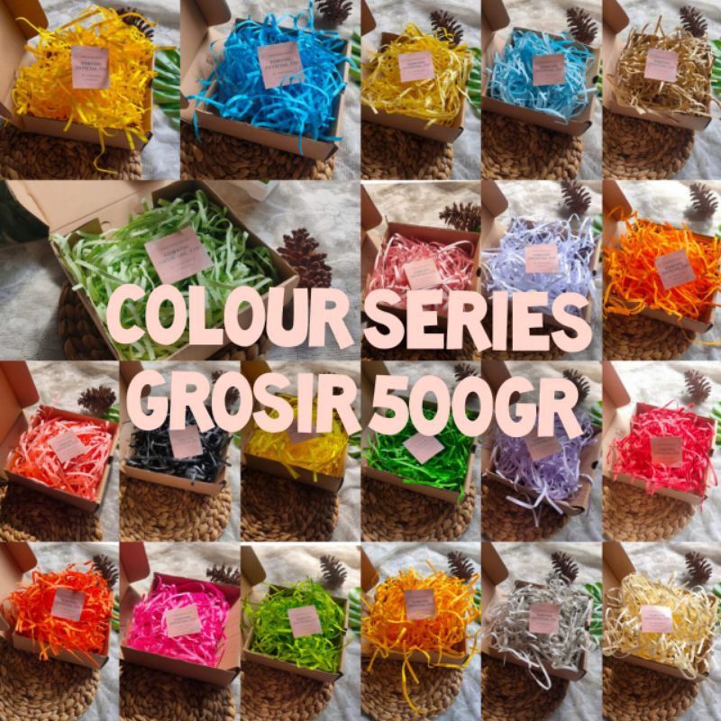 

(500gr)ALL COLOUR SERIES KERTAS GIFT KERTAS SERUT KERTAS HAMPERS KERTAS CACAH SHREDDER PAPER