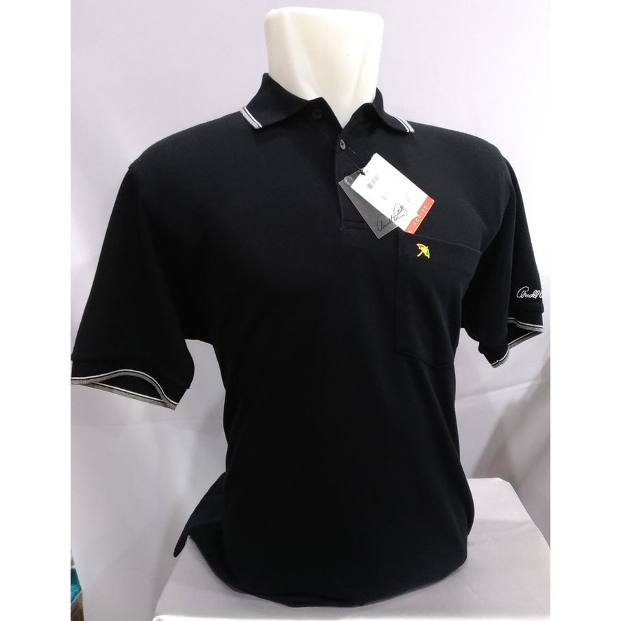 Kaos Kerah Polo Shirt Pria ARNOLD PALMER 100 ORIGINAL MURAH HITAM - Hitam S